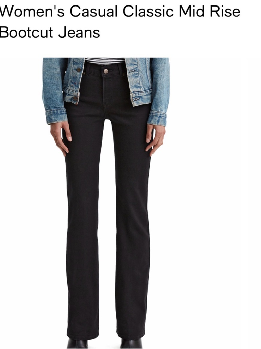 Levi's Women's Bootcut Jeans - Black